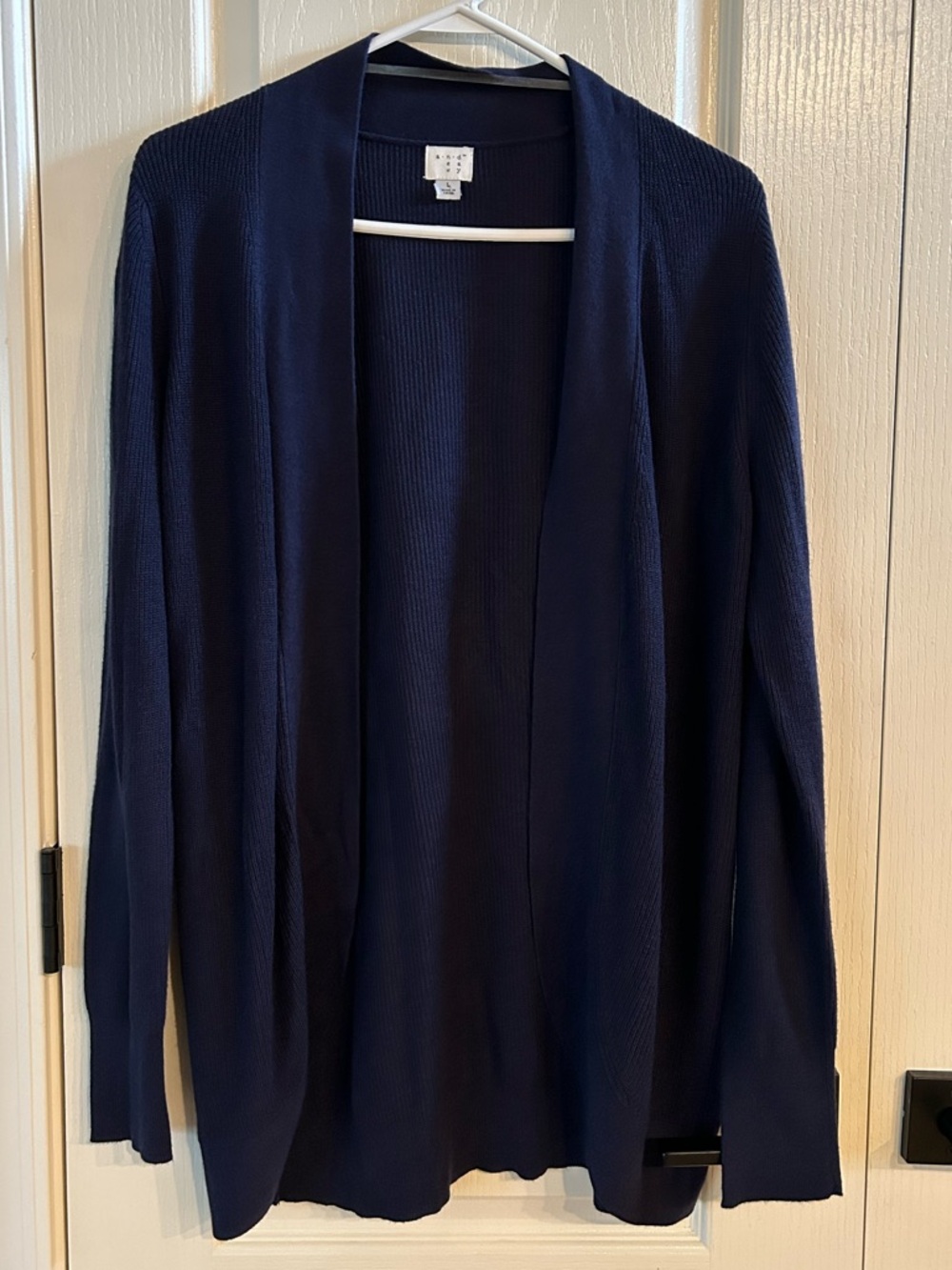 a new day Navy Open-Front Lightweight Cardigan